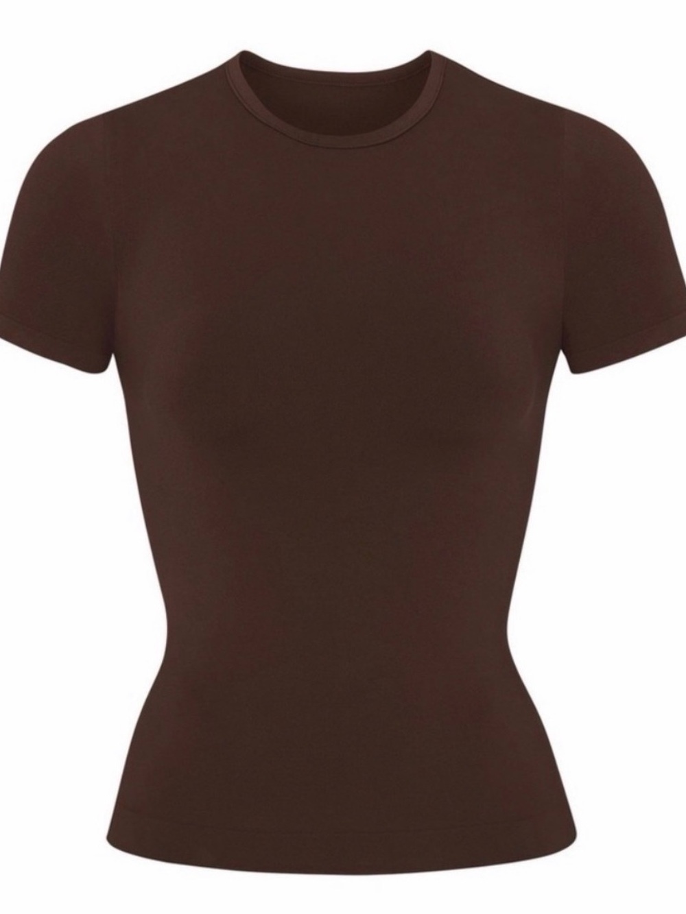 SKIMS Soft Smoothing Seamless T-Shirt Cocoa Brown 2X NWT